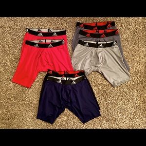 7 Pair Adidas Long Boxer Briefs